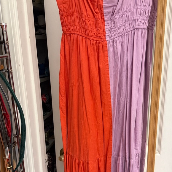Cynthia Rowley Bryn Colorblock Maxi Dress with tie straps - Picture 4 of 8